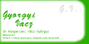 gyorgyi vacz business card