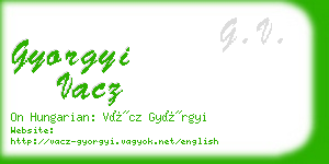 gyorgyi vacz business card
